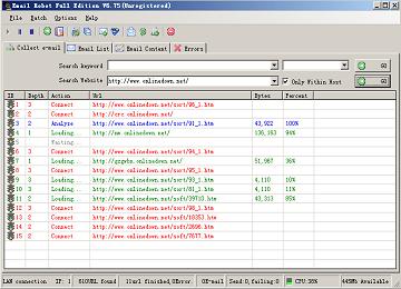 Email Spider 11.04 screenshot